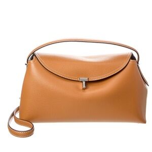 TOTEME T-Lock Top Handle Leather Satchel